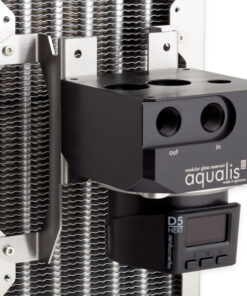 Universal mounting bracket for all Aqua Computer D5 products for installation to a 140 mm fan mount.