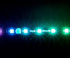RGBpx compatible LED strip with individually addressable LEDs made by Aqua Computer. An Aqua Computer device with RGBpx output and a RGBpx cable is required for operation (not included in delivery). A connector at the end of the strip can be used to connect another RGBpx component consecutively.