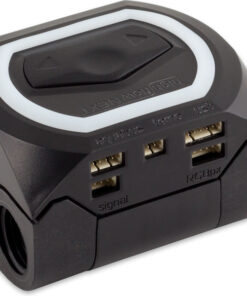 Fully integrated sensor for coolant flow, temperature and quality ewuipped with USB interface, RGBpx lighting and OLED display.