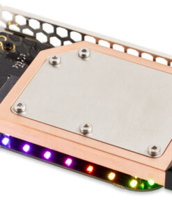 The kryoM.2 RGBpx is a PCIe 5.0 x4 adapter for single sided M.2/M-Key PCIe SSDs and is compatible with the form factor 2280. The integrated lighting controller and 17 individually addressable LEDs allow for a wide range of lighting options.