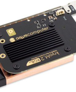 Aqua Computer kryoM.2 RGBpx PCIe 5.0/4.0/3.0 x4 Adapter For M.2 PCIe SSD, M-Key With Water Block (53317)