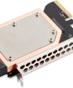 The kryoM.2 RGBpx is a PCIe 5.0 x4 adapter for single sided M.2/M-Key PCIe SSDs and is compatible with the form factor 2280. The integrated lighting controller and 17 individually addressable LEDs allow for a wide range of lighting options.