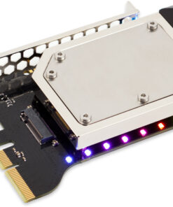 Alternative view of Aqua Computer kryoM.2 RGBpx PCIe 5.0/4.0/3.0 x4 Adapter For M.2 PCIe SSD, M-Key With Nickel Plated Water Block (53318)