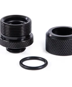 Alternative view of Alphacool Eiszapfen 14mm HardTube Compression Fitting G1/4 - Knurled - Deep Black - Sixpack (17552)