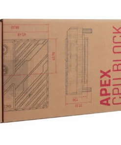 The Alphacool Apex series represents maximum cooling performance, exceptional design, and premium material selection for high-end custom water cooling systems. The Alphacool Apex 1 is the first CPU water block in the Apex series and combines all its unique features in a robust CPU cooler.