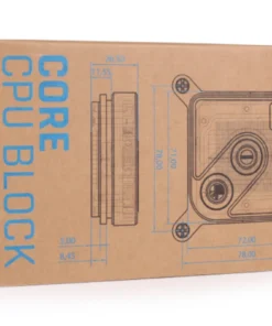 Alphacool presents the light version of the proven Core 1 CPU water cooler. Housed in a polymer casing, the Core 1 LT also uses the reliable combination of 3D jetplate and cross slot-technology.