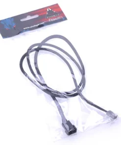 Alternative view of Phobya 4Pin PWM Extension - Black 90cm (81134)