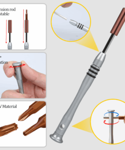 This small screwdriver set includes Torx, Pentalobe, Triwing, Flathead, Philips, Hexagon,Square, Triangle screwdriver sets, and Metric socket sets.