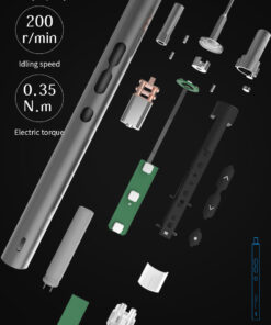 28 in 1 Multifuctional Precision Electric Screwdriver Set with Shadowless Light Strong motor, the maximum speed can reach 200rpm/min Small size, built-in rechargeable lithium battery, long service life 3 LED shadowless lights, illuminated in all directions without rotation accessible in the dark 24pcs S2 alloy steel bits, international standard bits, versatile and easy to disassemble. screw driver