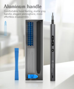 28 in 1 Multifuctional Precision Electric Screwdriver Set with Shadowless Light Strong motor, the maximum speed can reach 200rpm/min Small size, built-in rechargeable lithium battery, long service life 3 LED shadowless lights, illuminated in all directions without rotation accessible in the dark 24pcs S2 alloy steel bits, international standard bits, versatile and easy to disassemble. screw driver