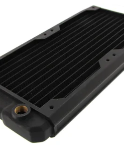 Black Ice Nemesis 240GTS® Ultra Stealth U-Flow Low Profile Radiator - Black Carbon