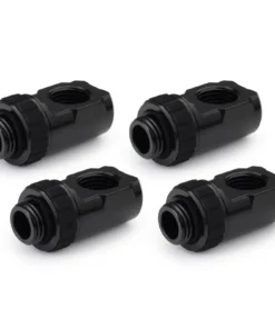 Alphacool Apex Grip Adapter 90° OT/IT G1/4 Rotatable Black 4 PACK (14932)