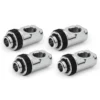 Alphacool Apex Grip Adapter 90° OT/IT G1/4 Rotatable Chrome 4 PACK (14933)