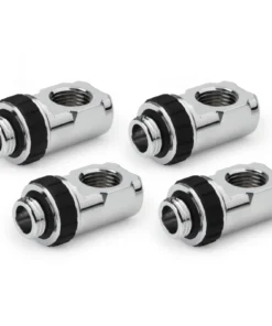 Alphacool Apex Grip Adapter 90° OT/IT G1/4 Rotatable Chrome 4 PACK (14933)