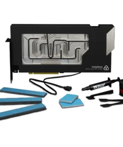 <span dir="auto">The </span><strong><span dir="auto">DeltaMate GPU Block - ROG Astral RTX 5090 GPU</span></strong><span dir="auto"> water block features a massive copper cooler consisting of two cold plates screwed together.  </span>